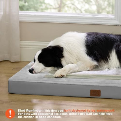 Bedsure ComfyFleece XL Dog Bed for Crate with Washable Cover, 41x27