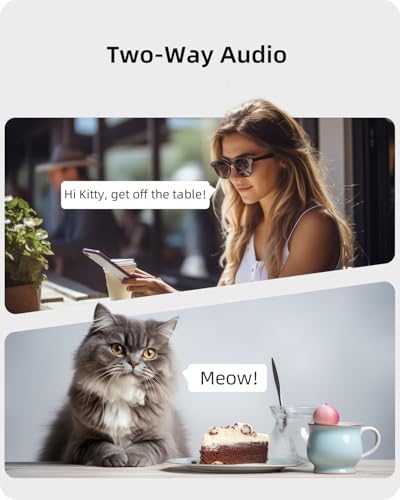 blurams Security Camera, 2K Indoor Camera 360° Pet Camera for Home Security