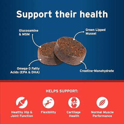 Pet Protect Hip & Joint Supplement for Dogs, Chicken Flavor 120ct