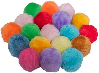 Fashion's Talk Cat Toys Furry Rattle Ball for Kitty 6 Pack