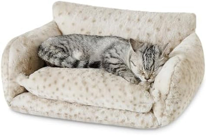 Hollypet Cat Bed Small Dog Orthopedic Couch Beds for Pets up to 13 lbs