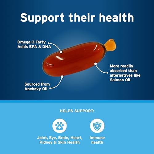 Pet Protect Omega-3 Supplement for Cats & Small Dogs, 60ct