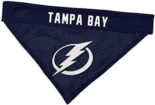 NHL TAMPA BAY LIGHTNING BANDANA for DOGS & CATS, Small/Medium. - Cute & Stylish Bandana! The Perfect HOCKEY FAN Scarf Bandana, great for Birthdays or any Party!