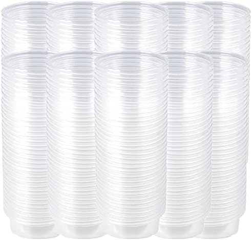 500Pcs Crested Gecko Food Dish, 0.5oz Plastic Reptile Feeding Cups