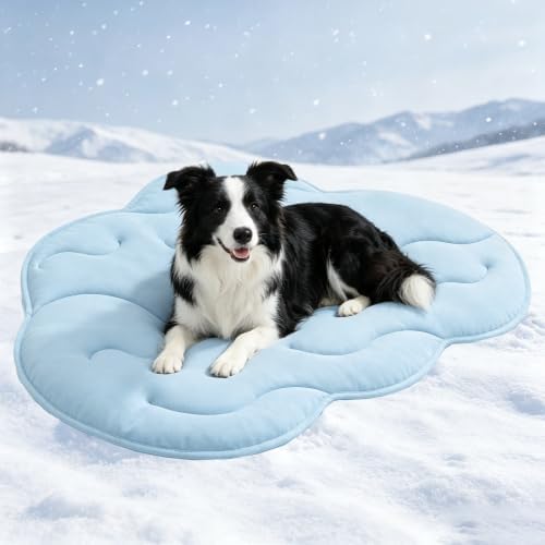 BECEMURU Cooling Mat for Dogs, Q-MAX＞0.46 Thickened Breathable Cold Pad