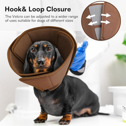 Queenmore Soft Dog Cone Collar, Comfortable Cones for Small Dogs/Cat