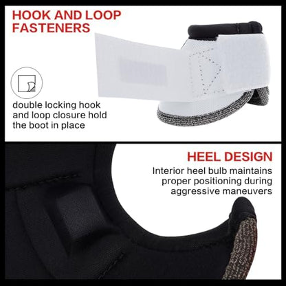 GEOSO Bell Boots for Horses,Ballistic Overreach Horse Boots | Superb Protection, Durability&Comfort,360 Degree Wrap