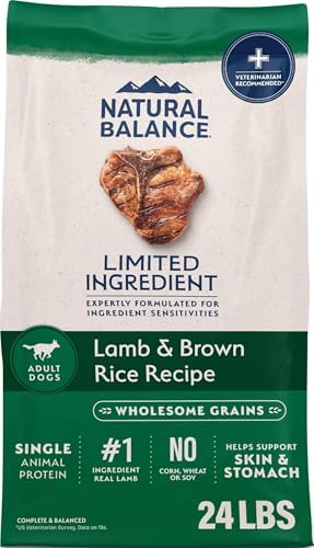 Natural Balance Limited Ingredient, Lamb & Brown Rice, 24 lb