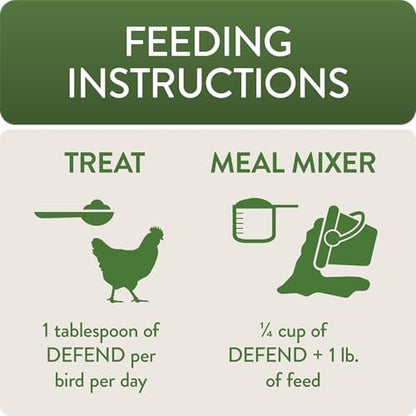 FLOCKLEADER Defend, Poultry Treats for Immune Support, 1.5 lb