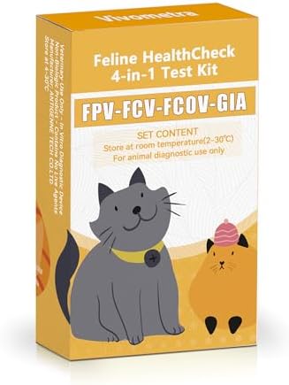 Home Check 4-in-1 Feline Home Wellness Kit – Easy Cat Health Monitor 2 (Pack)