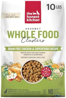 The Honest Kitchen Whole Food Clusters Grain Free Chicken Dry Dog Food, 10 Lb Bag