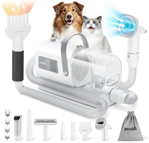 Pecute 7-in-1 Dog Grooming Vacuum & Dryer for Heavy Shedding