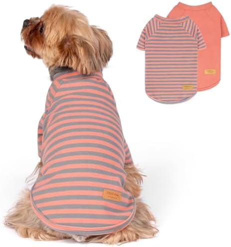 KYEESE 2Pack Dog Sweater with Sleeves Fleece Shirt for Small Dogs