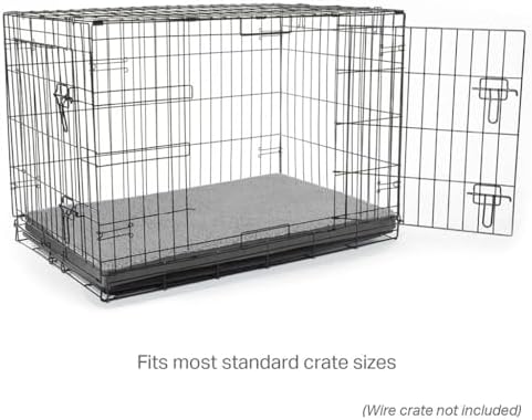 Friends Forever Orthopedic Dog Bed, Cooling Dog Beds with Removable Washable Cover, Reversible Pet Bed Mat with Memory Foam, Washable Removable Cover, Kato Grey, 36x27x3