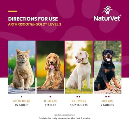 NaturVet Advanced Joint Care Supplement, Dogs & Cats, 240ct