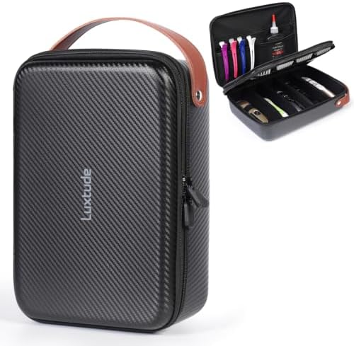 Luxtude Large Barber Case, Hard Barber Bags for Clippers and Supplies