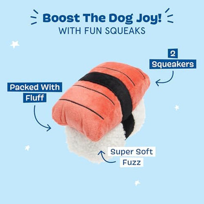 BarkBox Super Tasty Tuna Sushi Dog Toy - for Small to Medium Dogs