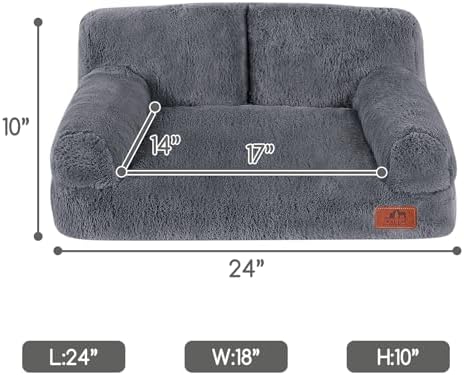 Hollypet Small Dog Large Cat Bed Puppy Couch Beds for Pets up to 25 lbs