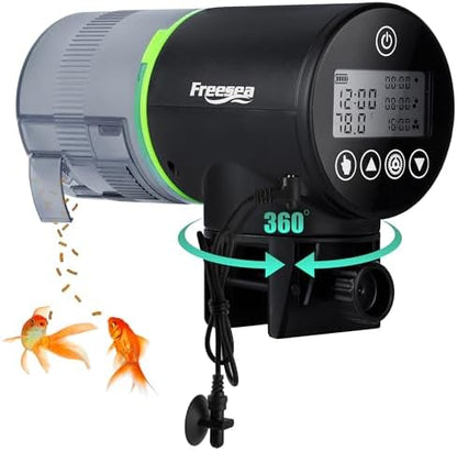 FREESEA Aquarium Automatic Fish Feeder: Programmable Dispenser