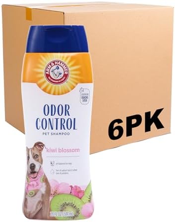 Arm & Hammer Deodorizing Dog Shampoo, Kiwi Blossom, 20 Fl Oz, 6-Pack