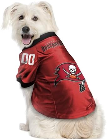 Littlearth NFL Tampa Bay Buccaneers Premium Pet Jersey, Team Color, X-Small