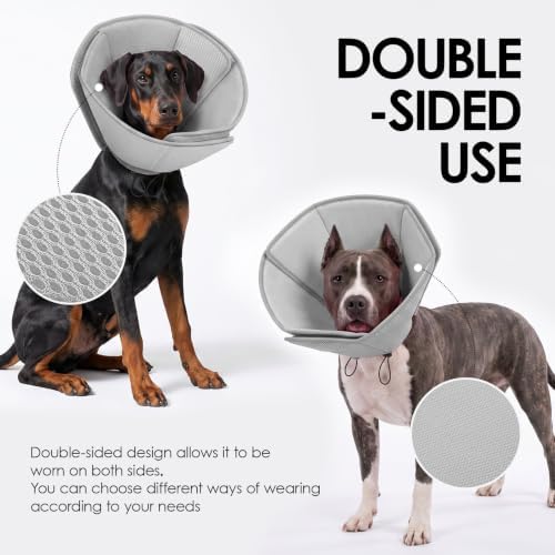 AOFITEE Soft Dog Cone Collar, Adjustable Cone for Dogs to Stop Licking