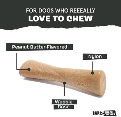BarkBox Peanut Butter Bone Super Chewer - Toy for Large Dogs