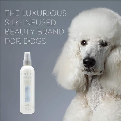 BioSilk for Dogs Silk Therapy Waterless Dog Shampoo Spray, 8 Fl Oz, 2-Pack