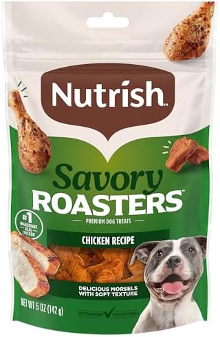Nutrish Savory Roasters Dog Treats with Chicken, 5 oz. Pouch (Rachael Ray)