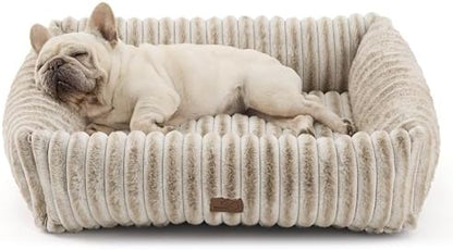 Bedsure ComfyFleece™ Dog Bed Medium Large Size Dog Washable，30in Amphora