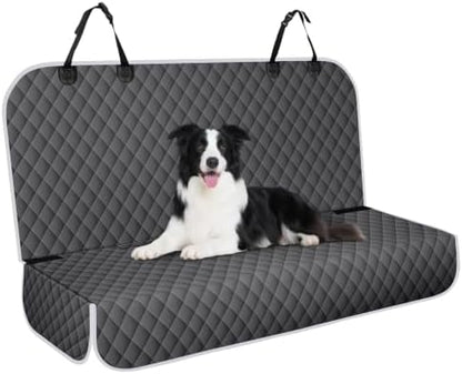 Waterproof Dog Backseat Cover for Cars, Non-Slip Pet Seat Protector, Grey