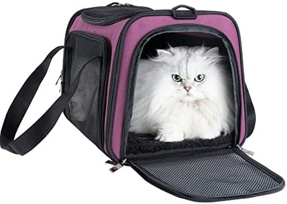 Easy Load Pet Carrier for Medium Cats and Small Dogs