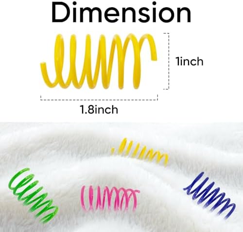 Cat Toys for Indoor Cats, 90 Pack Interactive Cat Spring Toys