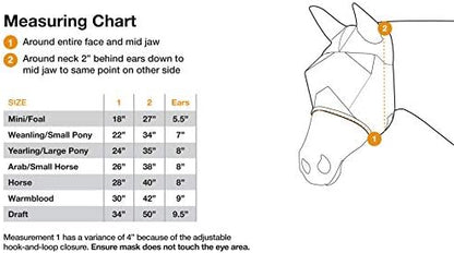 Cashel Crusader Fly Mask, Long Nose with Ears