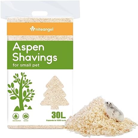 Niteangel Aspen Shaving Hamster Bedding: 30L Absorb Odors & No Dust