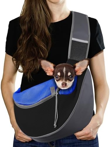 Pawaboo Pet Sling Carrier for Small Dogs Cats