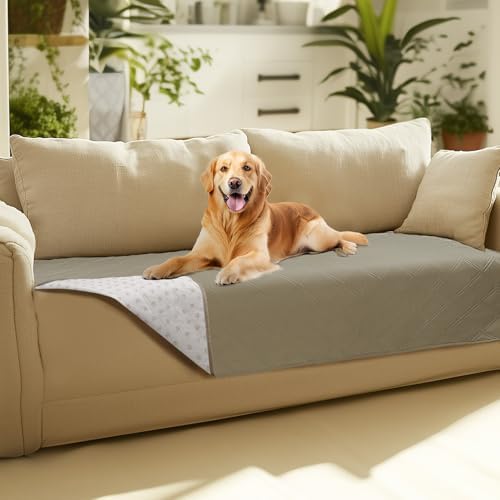 Luciphia Waterproof Couch Cover for Dogs, Non-Slip Pet Sofa Protector