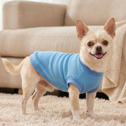 1 Pack Dog Shirt for Small Supplies Functional Waffle Dog Clothes Warm Soft Sweatshirt Outfit for Dogs Cats Pet Apparel
