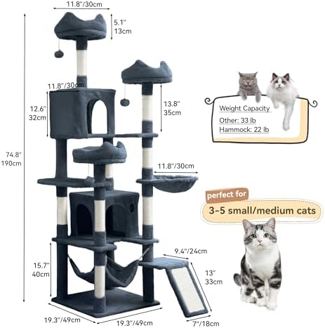 DWVO 75 in Multi‑Level Cat Tower