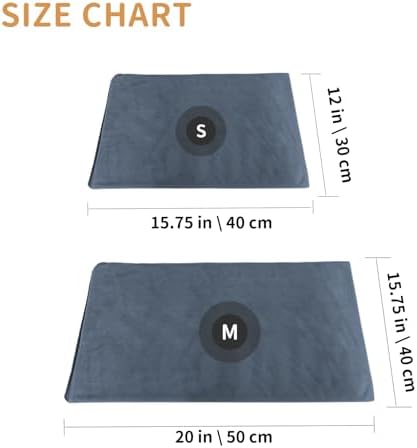 Pet Heating Pad for Cats and Dogs - Electric Warming Mat with Timer & Temperature Setting, Waterproof Cover, Auto Shut-Off - Safe Indoor Bed Warmer, 20 x 16 Inch
