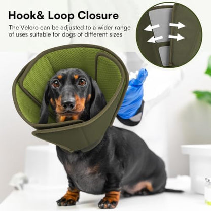 Queenmore XL Dog Cone, Soft Cone for Dogs to Stop Licking After Surgery