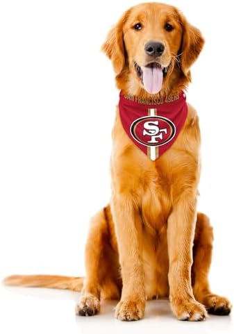 Littlearth NFL Reversible Pet Bandana - Officially Licensed Teams, Sizes XS to XL