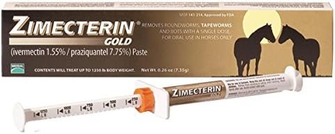 Merial Zimecterin Gold Dewormer Paste for Horses, 7.35gm (Packaging May Vary)