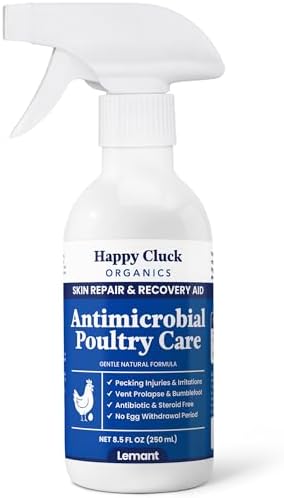 Lemant Poultry Care Spray (8.5 oz) | Skin Repair & Recovery Aid for Chicken Wounds, Pecking Irritations, Bumblefoot Care & Vent-Area Support | 8.5 fl oz