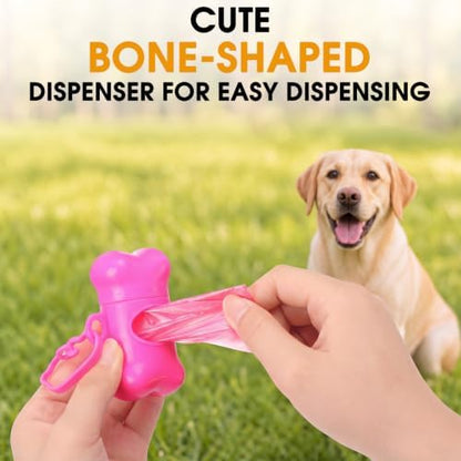 Teling 3000 Count Dog Poop Bags with 3 Dispensers, Colourful
