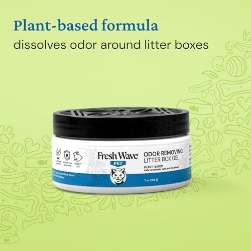 Fresh Wave Litter Box Gel, 7 oz - Cat Odor Eliminator for Home