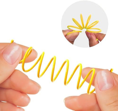 Cat Spring Toys 90 Pack, Interactive Toys for Kittens to Swat, Bite & Hunt, Colorful Durable Plastic Spiral Springs for Indoor Cats