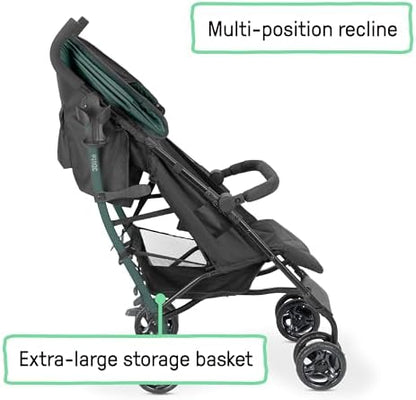 3Dlite Jewel Convenience Stroller – Lightweight Folding Stroller with Car Seat Compatibility, Extra-Large Canopy & Storage