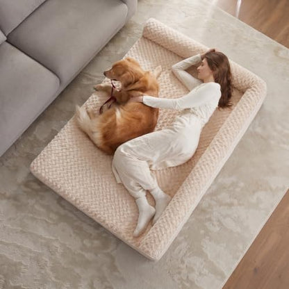 BFPETHOME Orthopedic Washable Dog Bed, Sleeping Couch for Large Senior Dogs