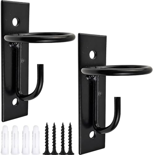 ROYHOO 2PCS Bucket Hooks for Horses Equestrian Bucket Hook Metal Water Bucket Hangers Horse Stalls Feed Bucket Barn Farmhouse Supplies (2)